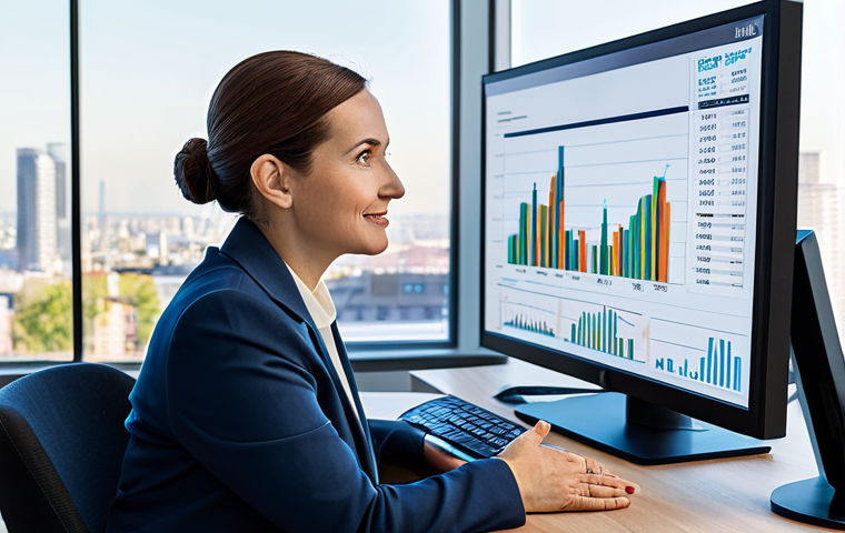 A professional wealth manager, an adult woman with a warm, approachable expression, fully clothed in a modest business suit, sits across a sleek, modern desk from an adult client in a professional setting. The manager gestures towards a holographic display showing dynamic financial data visualizations and growth charts, while maintaining empathetic eye contact with the client. The office features large windows overlooking a city skyline, with subtle, futuristic elements. The overall atmosphere is one of trust and innovation. Safe for work, appropriate content, fully clothed, perfect anatomy, correct proportions, natural pose, well-formed hands, proper finger count, natural body proportions, high quality, professional photography, digital art, family-friendly.