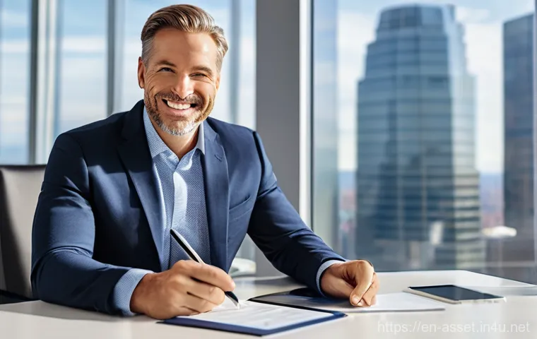 자산관리사 필수 윤리 강령 - **Prompt 1: The Fiduciary Promise**
    "A diverse male financial advisor, mid-40s, wearing a sharp ...