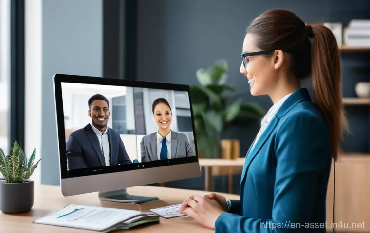 자산관리사 자격증 취득 후 커리어 - **Prompt:** A diverse group of successful young professionals, aged 25-40, smartly dressed in contem...