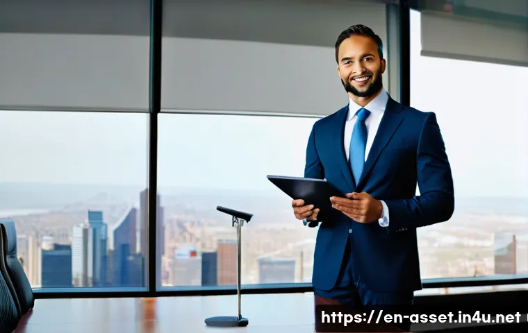 자산관리사 연봉 협상 실패 사례 - **Prompt 1: Confident Financial Advisor Presenting Value**
    A highly detailed, realistic photogra...